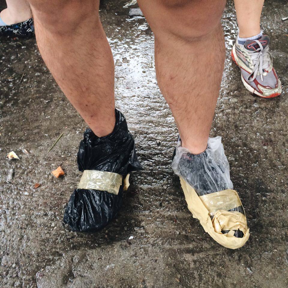 Tom's waterproof shoes.